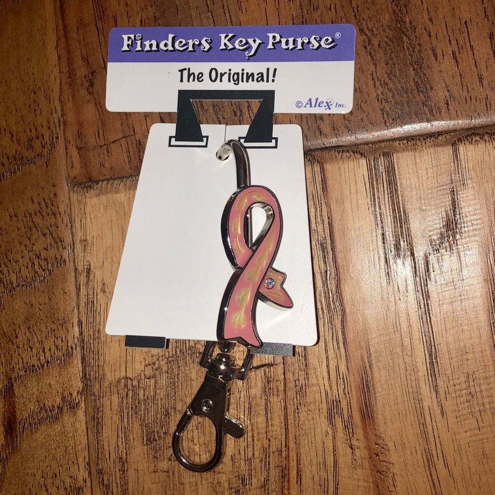 Pink Ribbon Original Finders Key Purse Hook